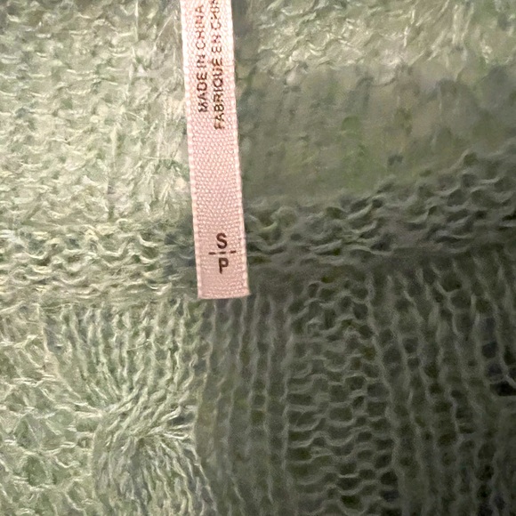 Free People mint knitted pullover sweater - Picture 3 of 6